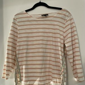 J Crew 3/4 sleeve tee size M